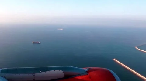 Airplane Landing Stock Footage 48476637