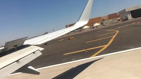 Airplane Landing Stock Footage 82047174