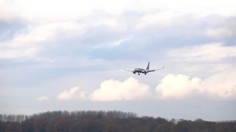 Airplane landing Stock Footage 84425520