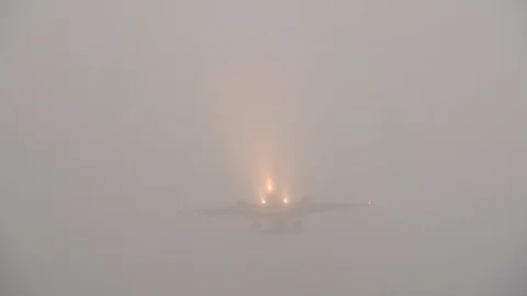 Airplane landing Stock Footage 84790542
