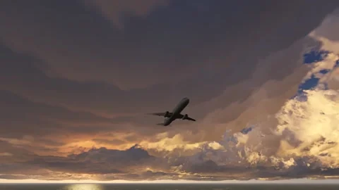 Аirplane is landing Stock-Footage 132411278