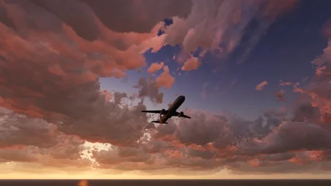 Аirplane is landing Stock-Footage 132411308