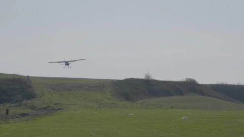 Airplane landing Video stock 172161264