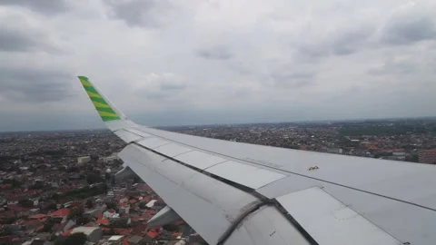 Airplane landing Video stock 284407354