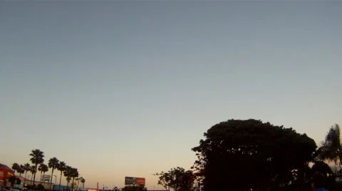 Airplane Landing LAX Video stock 5090718