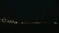 Airplane landing at night HD Footage