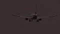Airplane landing at night HD Footage