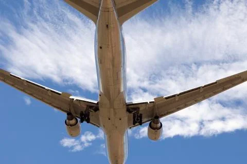 Airplane Landing Foto stock