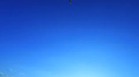Airplane landing upon the Beach Stock Footage 10768163