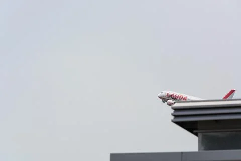 Airplane of the Lauda Air Stock Photos