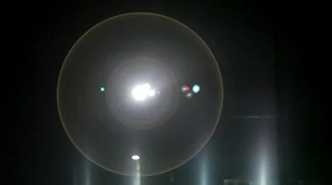 Airplane LAX Night Video stock 36718067