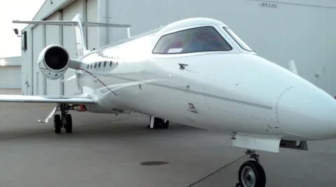 Airplane Lear 45 Learjet Stock Footage 12868350