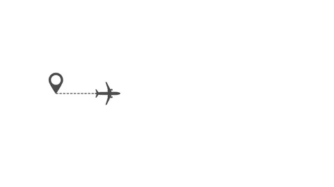 Airplane line path vector icon of air plane flight route with start point 스톡 동영상 139208684