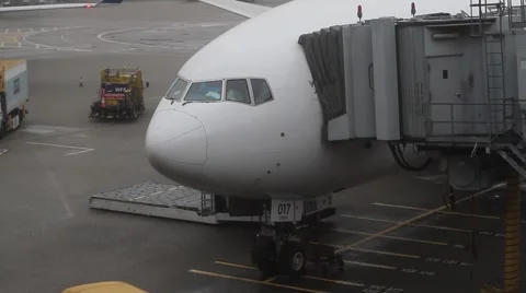 Airplane loading Stock Footage 5230414