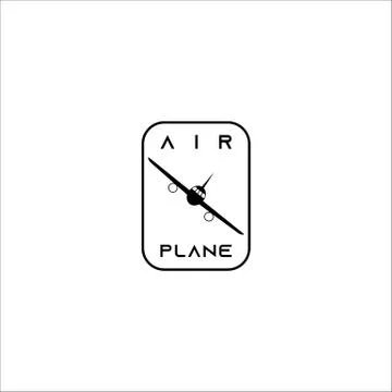 AIRPLANE LOGO Stock Illustration