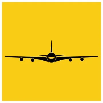 Airplane logo Template vector illustration icon design Stock Illustration