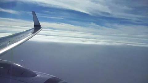 Airplane Losing Altitude Stock Footage 7136191