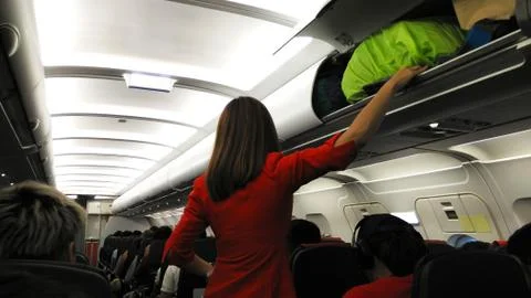 Airplane luggage loading Stock Photos
