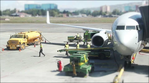 Airplane Maintenance Stock Footage 46127543