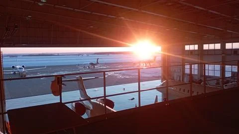 Airplane maintenance Foto stock