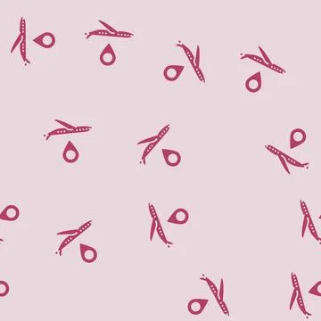 Airplane map location glyph seamless pattern Stock Illustration