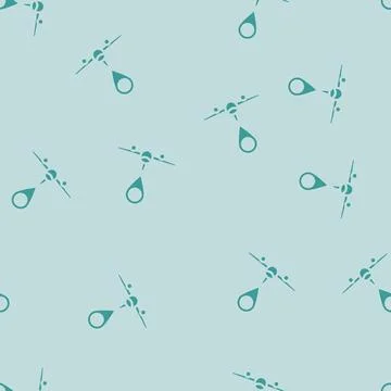 Airplane map location glyph vector seamless pattern Stock Illustration