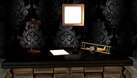 Airplane mock up Stock Illustration