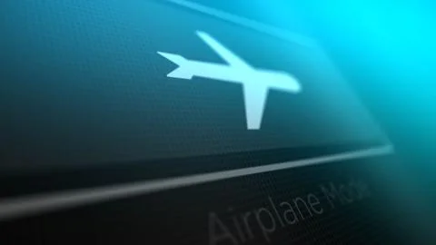Airplane Mode Button on a Computer or Phone is Activated 00074 イラスト素材