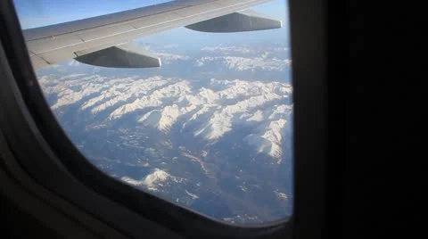 Airplane mountain Stock Footage 25897671