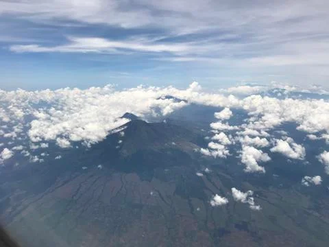 Airplane Mountain View Stock Photos
