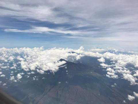 Airplane Mountain View Stock Photos
