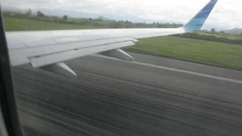 Airplane moving at high speed Stock Footage 198992363