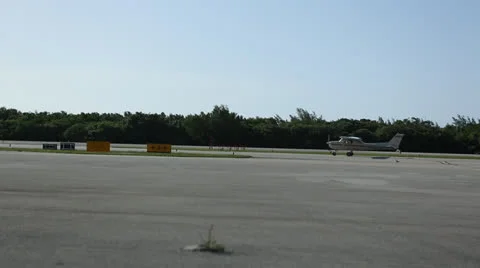 Airplane Moving On Runways Stock Footage 27138225