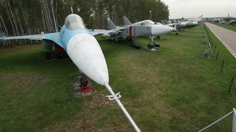 Airplane museum Stock Footage 51241408