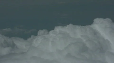 Airplane near storms Stock Footage 508723