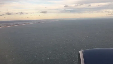 AIRPLANE OUT THE WIN 002 Stock Footage 122836291