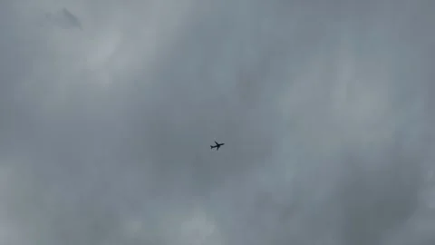 Airplane over Bergamo Stock Footage 268434788