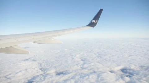 Airplane Over Clouds Video stock 148390319