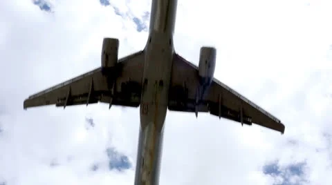 Airplane Overhead Stock Footage 23116731