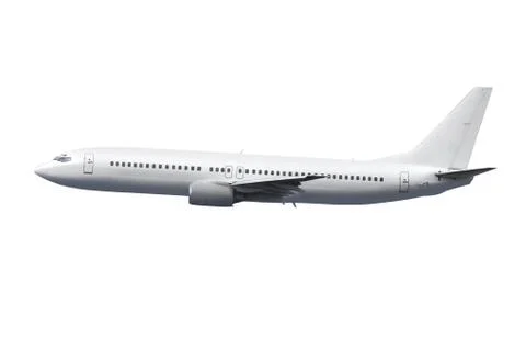 Airplane with path Stock Photos