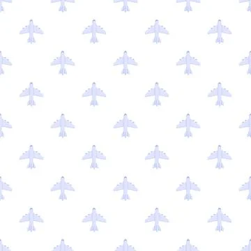 Airplane pattern creating travel, aviation, and flight background Illustrazione stock