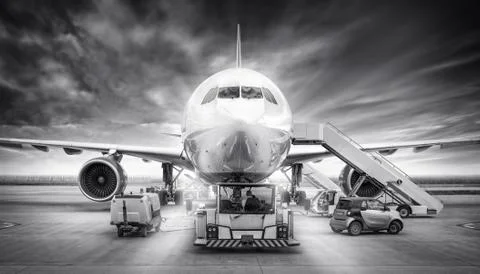 Airplane Fotos Stock