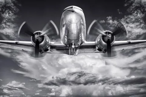 Airplane Fotos Stock