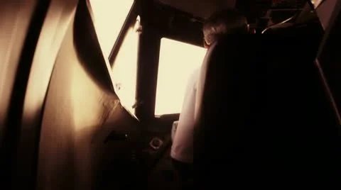 Airplane pilot 02 Stock Footage 10741126