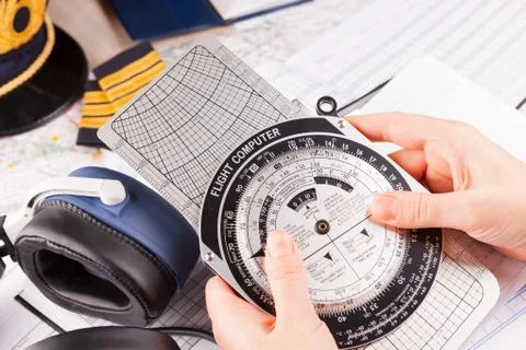 Airplane pilot equipment Stock Photos