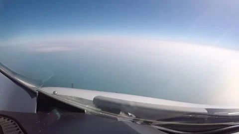 Airplane point of view Stock Footage 248035178