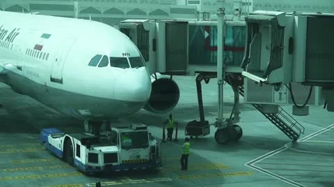 Airplane preparaed to go Stock Footage 10792161