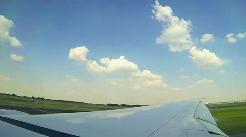 Airplane preparing for takeoff Stock Footage 22233983