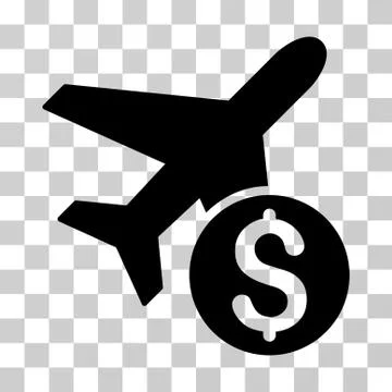 Airplane Price Vector Icon Ilustración de archivo