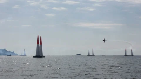 Airplane race Stock-Footage 37258454